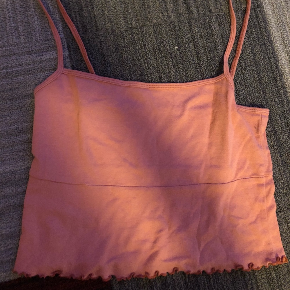 SOLD ON MERC Brandy Melville lettuce edge tank top